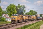 UP 7470, 5449, 5683, 7310 westbound on the UPRR